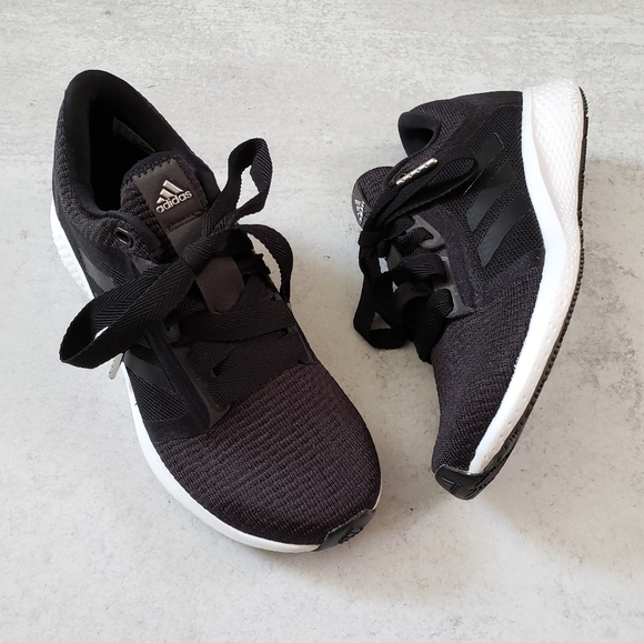 Adidas Edge Lux 4 Running Shoes Sneaker Black White SZ 5 - Picture 1 of 7